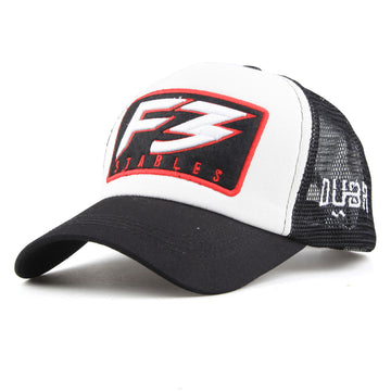 2022 new F3 mesh summer embroidered baseball cap